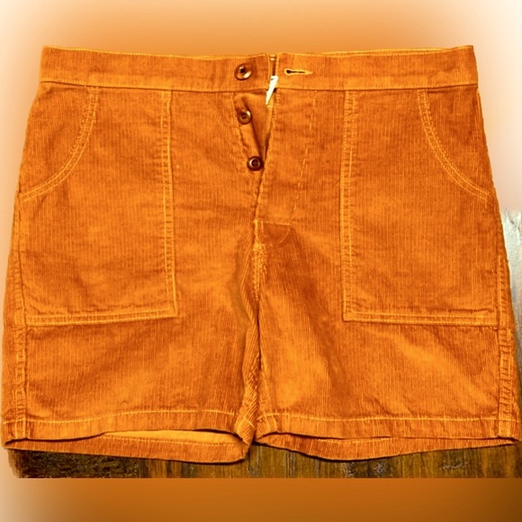 CLASSIC BIRDWELL BEACH BRITCHES SZ.32 BURNT ORANGE CORDUROY SHORTS R/$150 - Picture 4 of 16